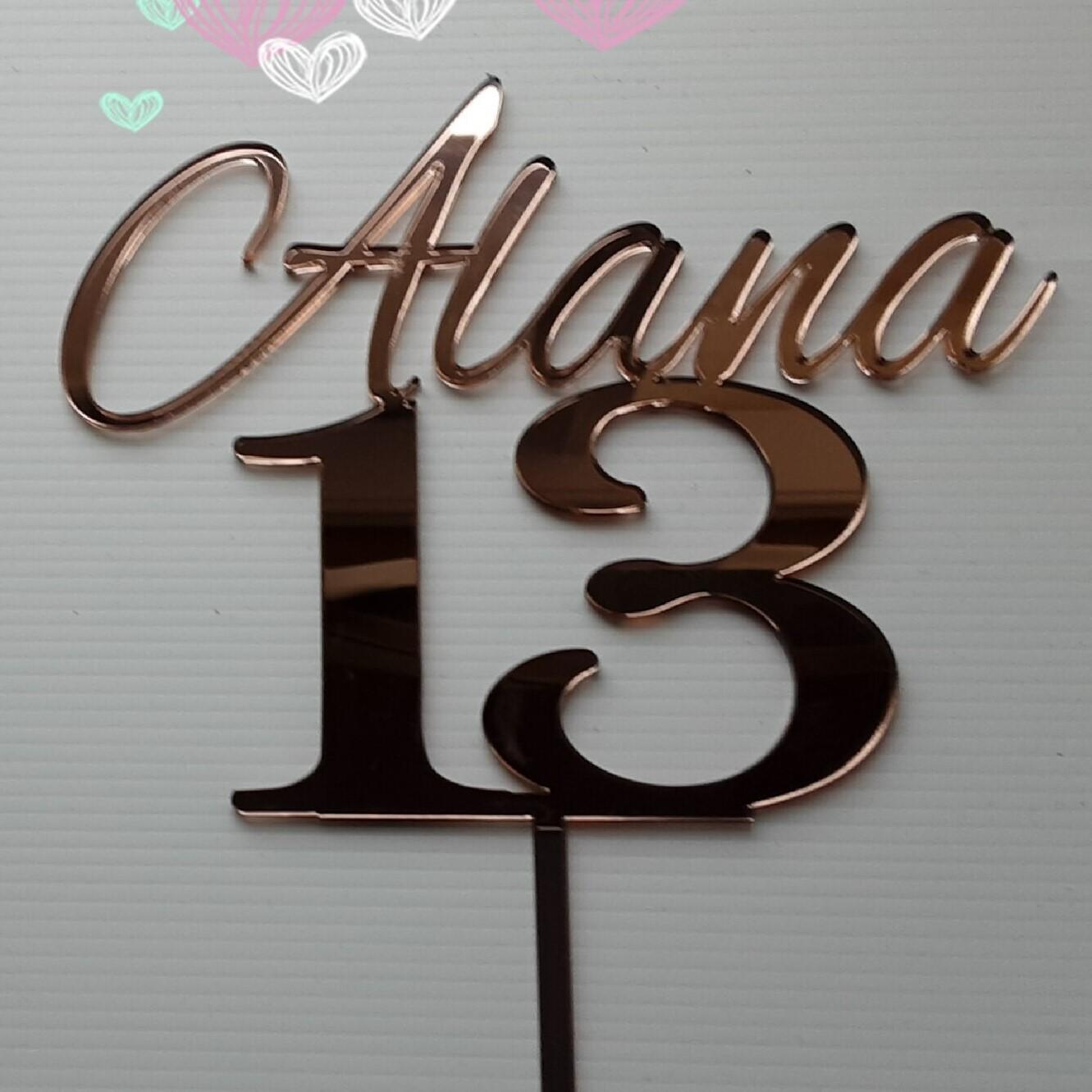 Happy 13th Birthday Cake Topper, Rose Gold 13th Birthday Cake Topper, 13th  Birthday Cake Topper for Girls with Number 13 Candles for Girl 13th  Birthday Party Decorations price in Saudi Arabia |
